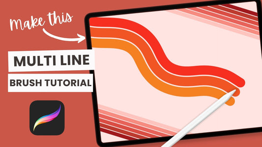 How to Create a Multi Line Brush | Procreate Brush Tutorial