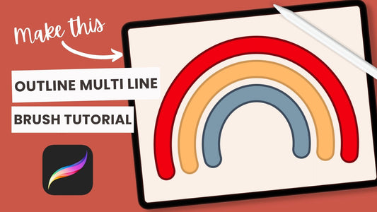 Multiline Outline Brush Procreate Tutorial