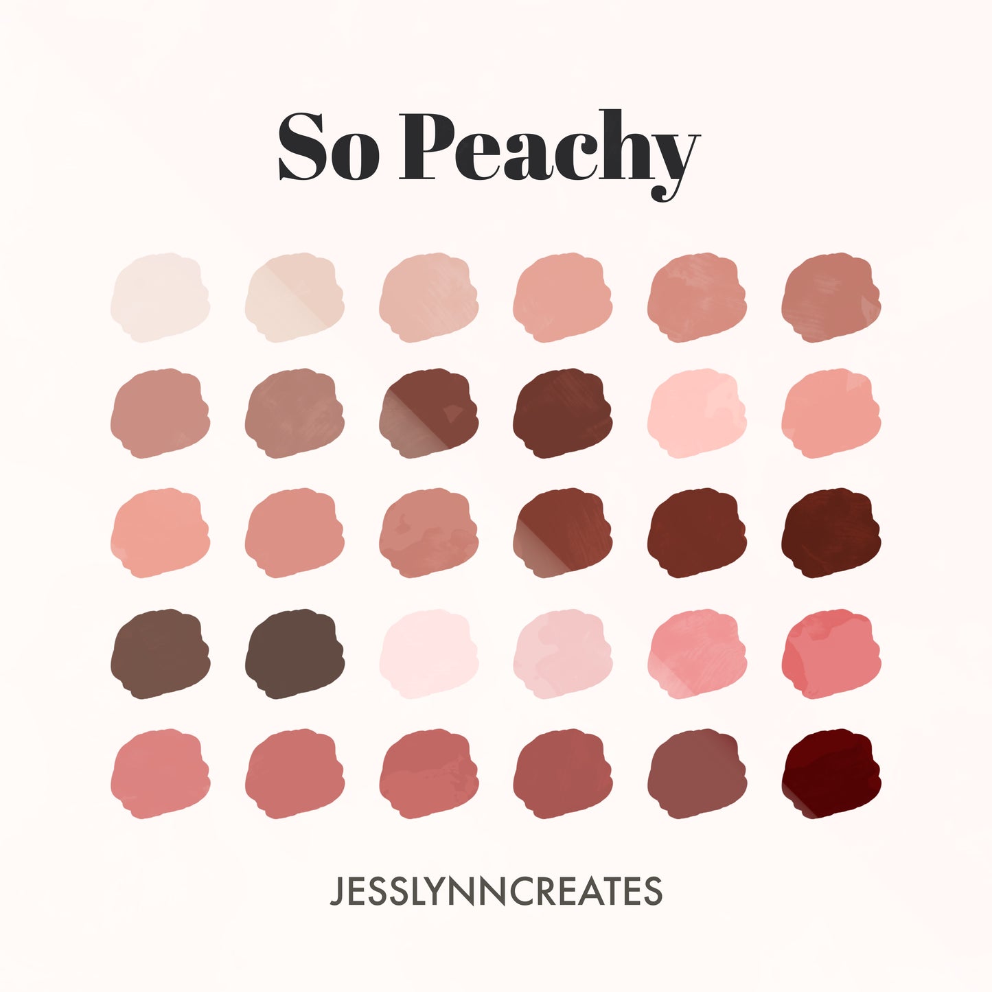 So Peachy Procreate Palette