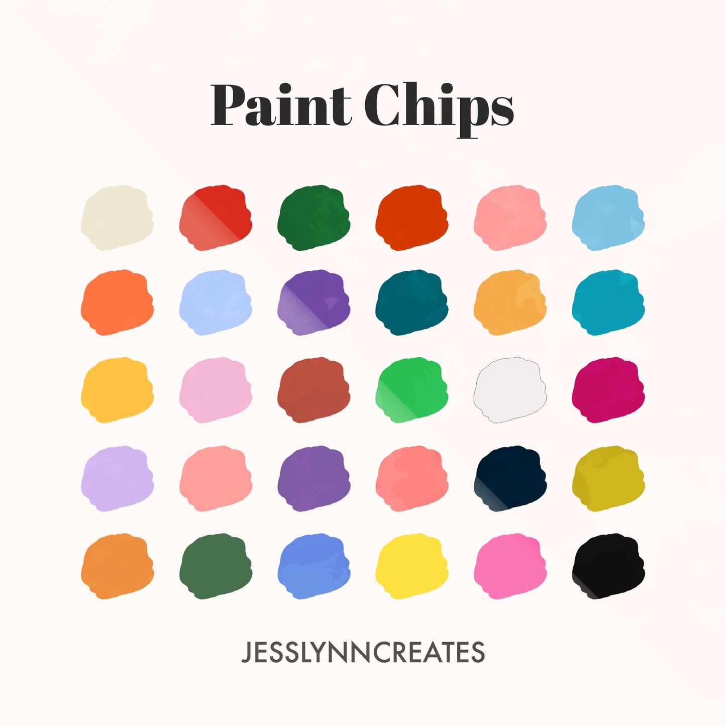 Paint Chips Procreate Palette