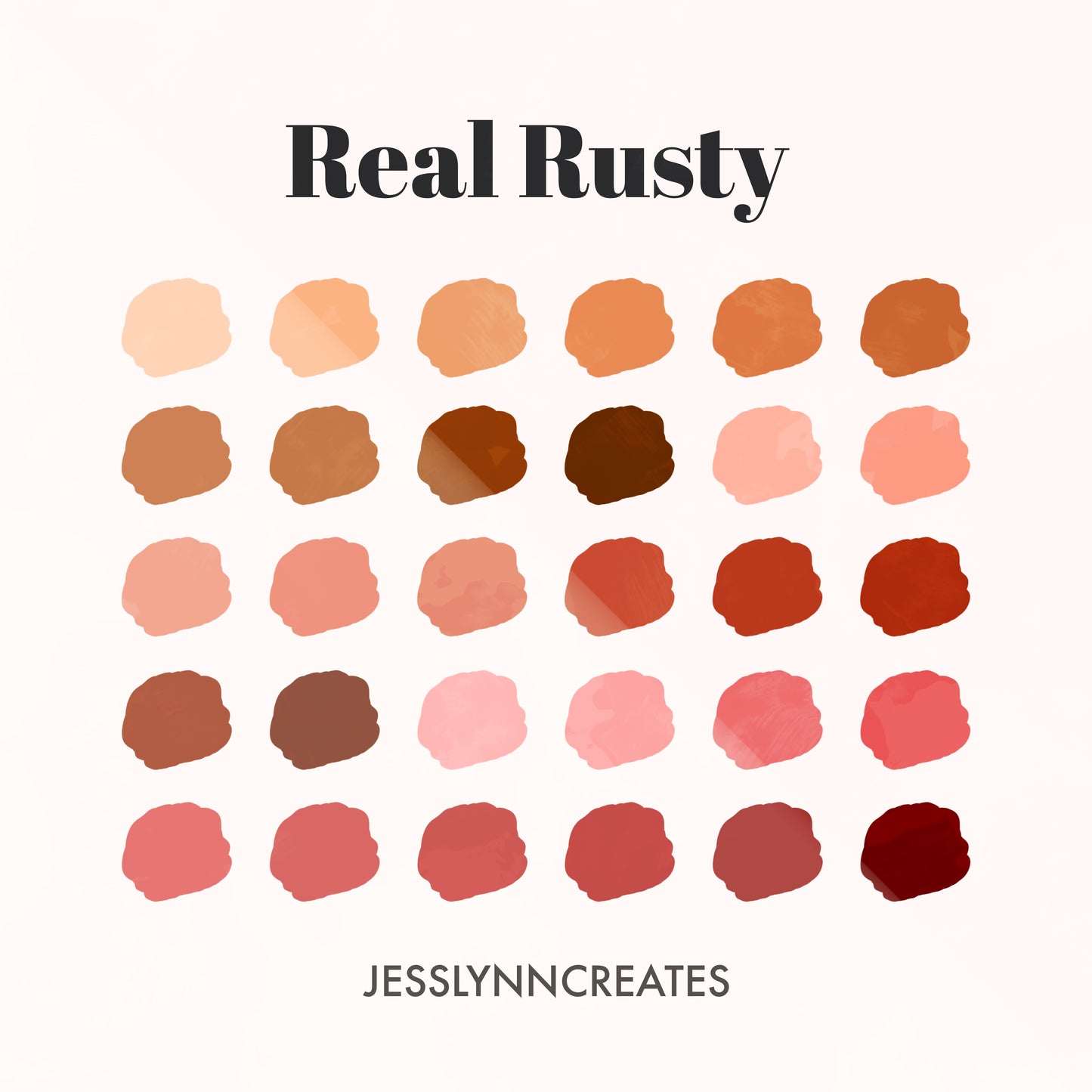 Real Rusty Procreate Palette