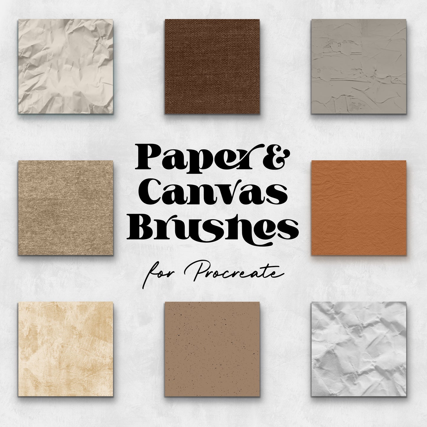 Paper and Canvas Procreate Brush Set