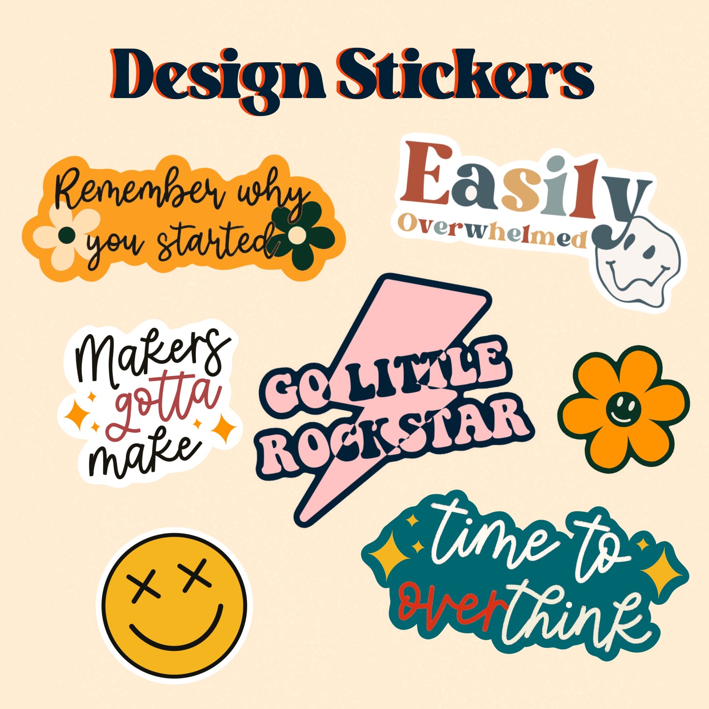 Retro Doodle Stamps