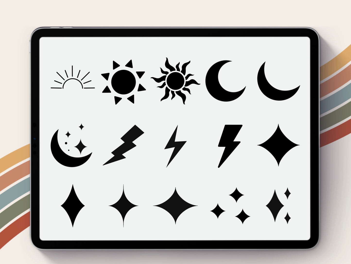 Celestial Doodle Stamps