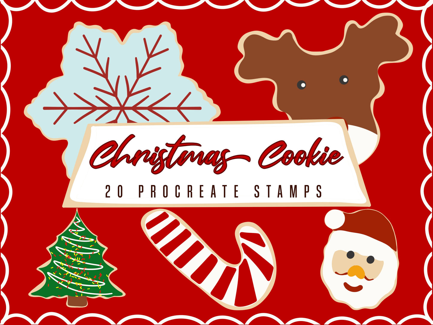 Christmas Cookie Procreate Stamps
