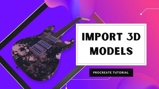 How To Import The Default 3D Models in Procreate 5.2