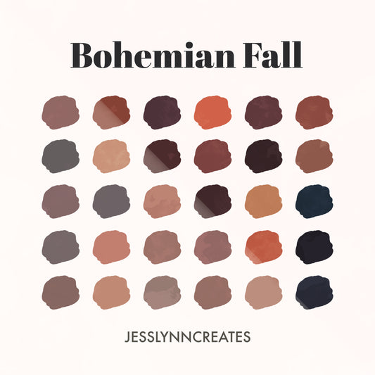 Bohemian Fall Procreate Palette