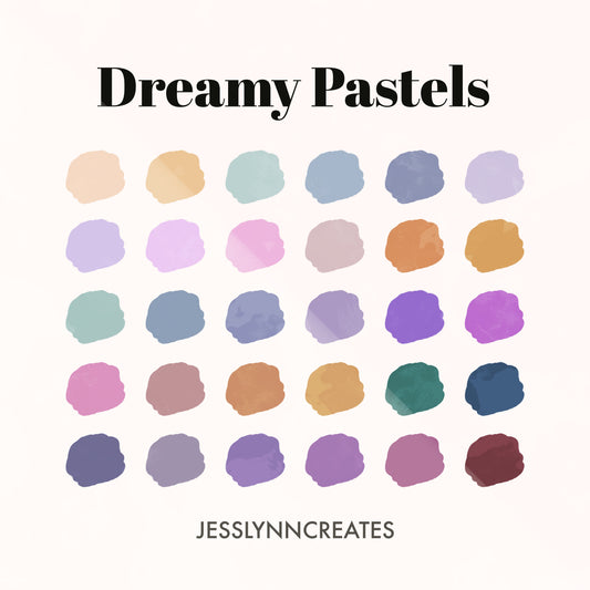 Dreamy Pastels Procreate Palette
