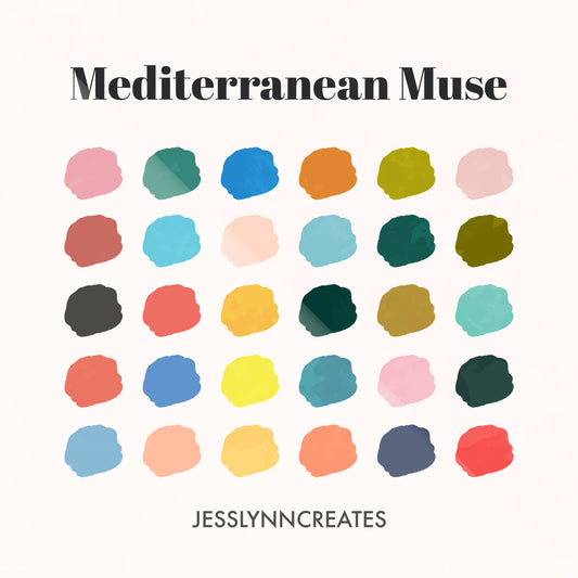 Mediterranean Muse Procreate Palette