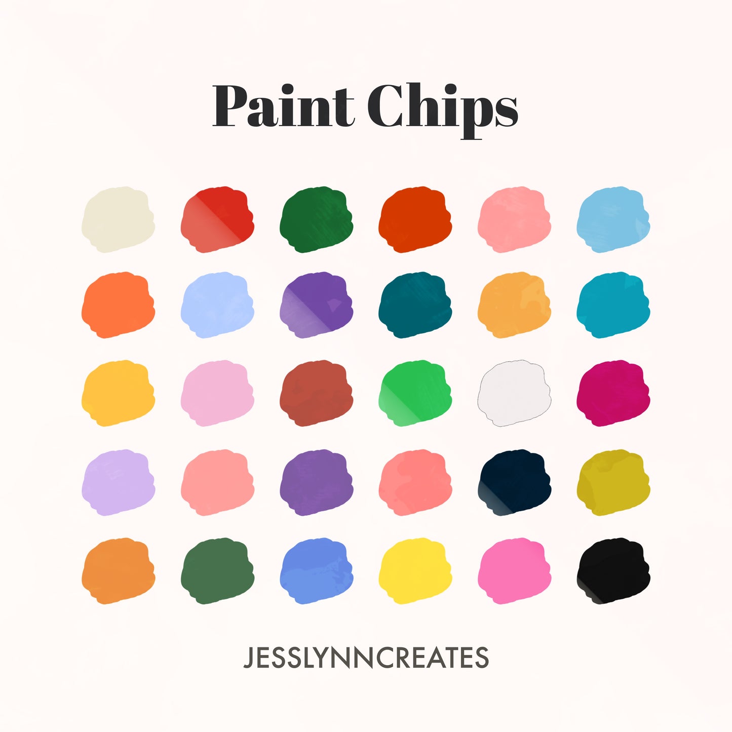 Paint Chips Procreate Palette