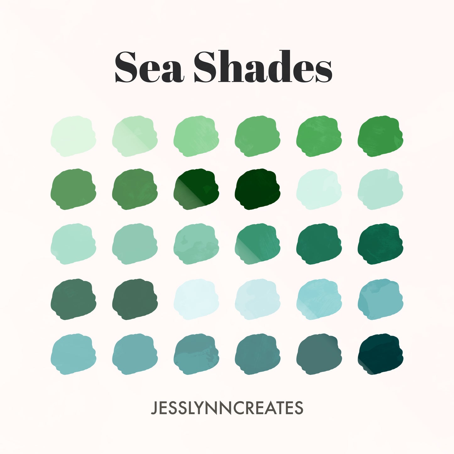 Sea Shades Procreate Palette