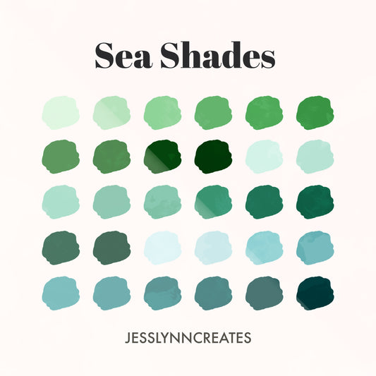 Sea Shades Procreate Palette