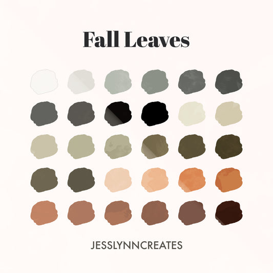 Fall Leaves Procreate Palette