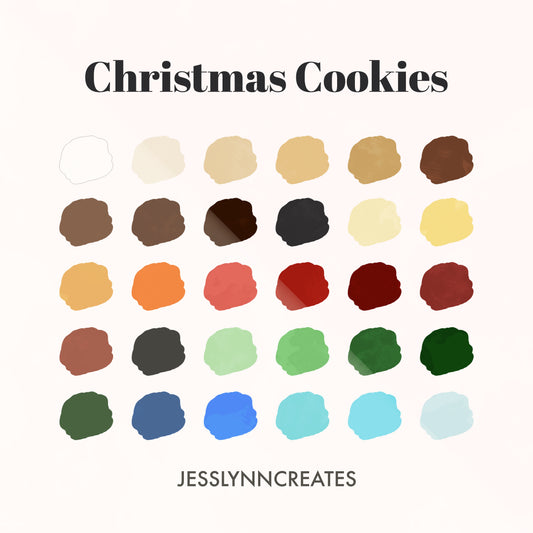 Christmas Cookies Procreate Palette