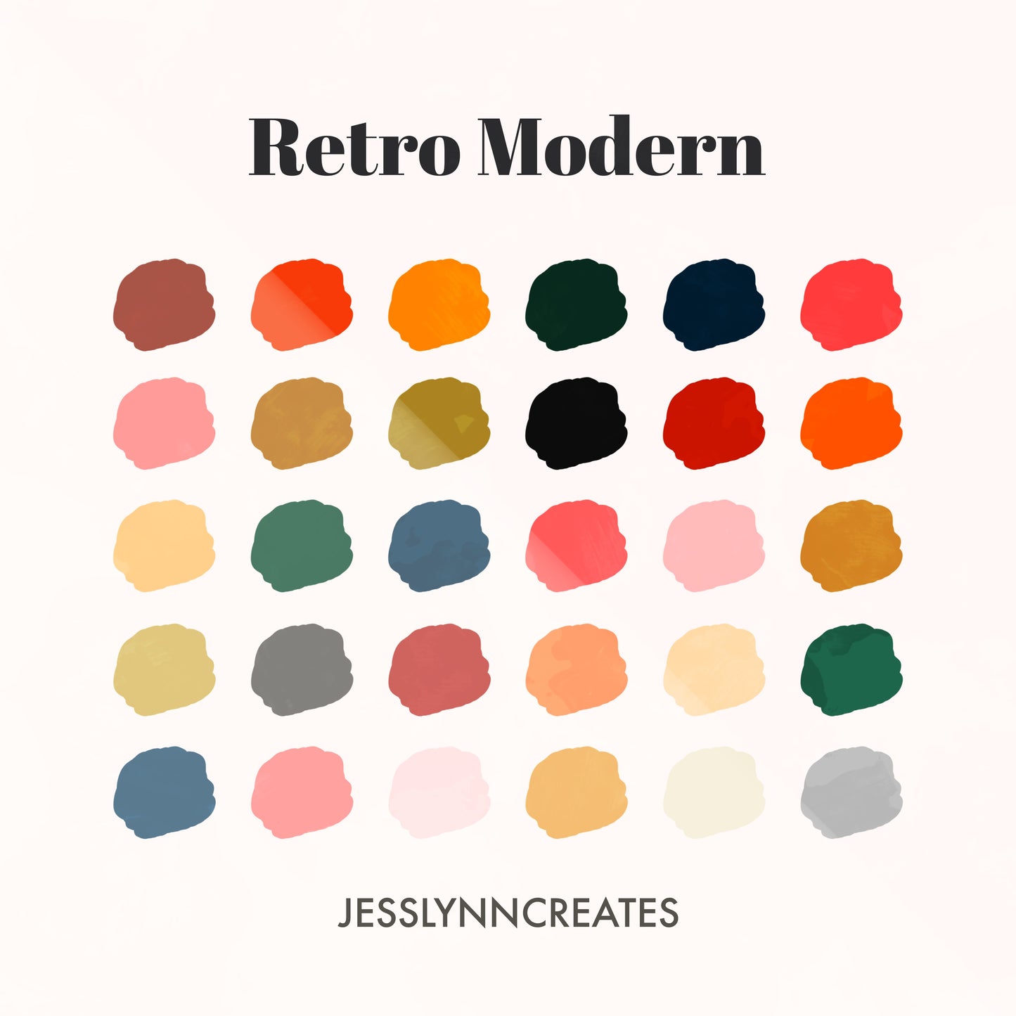 Retro Modern Procreate Palette