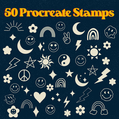 Retro Doodle Stamps