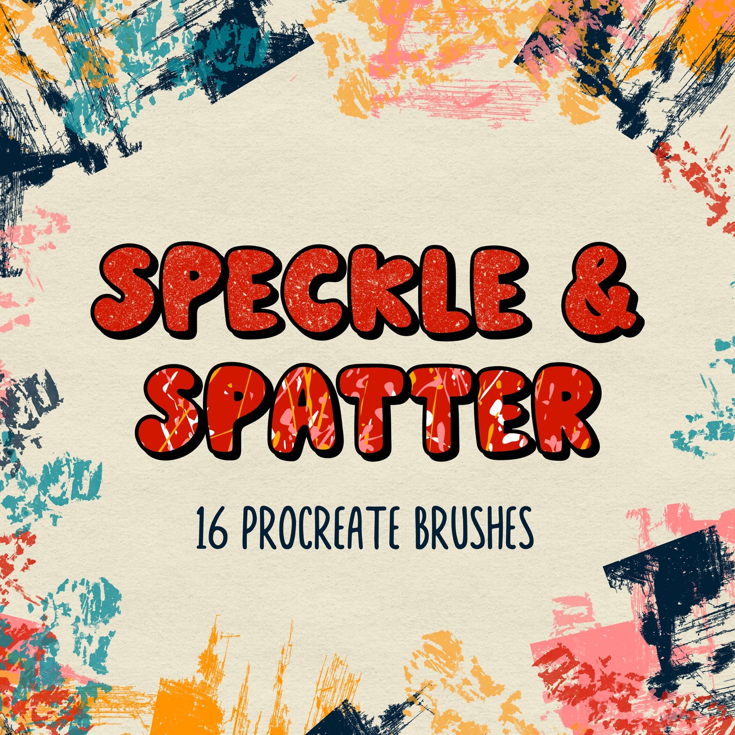 Speckle and Spatter Procreate Texture Brushes