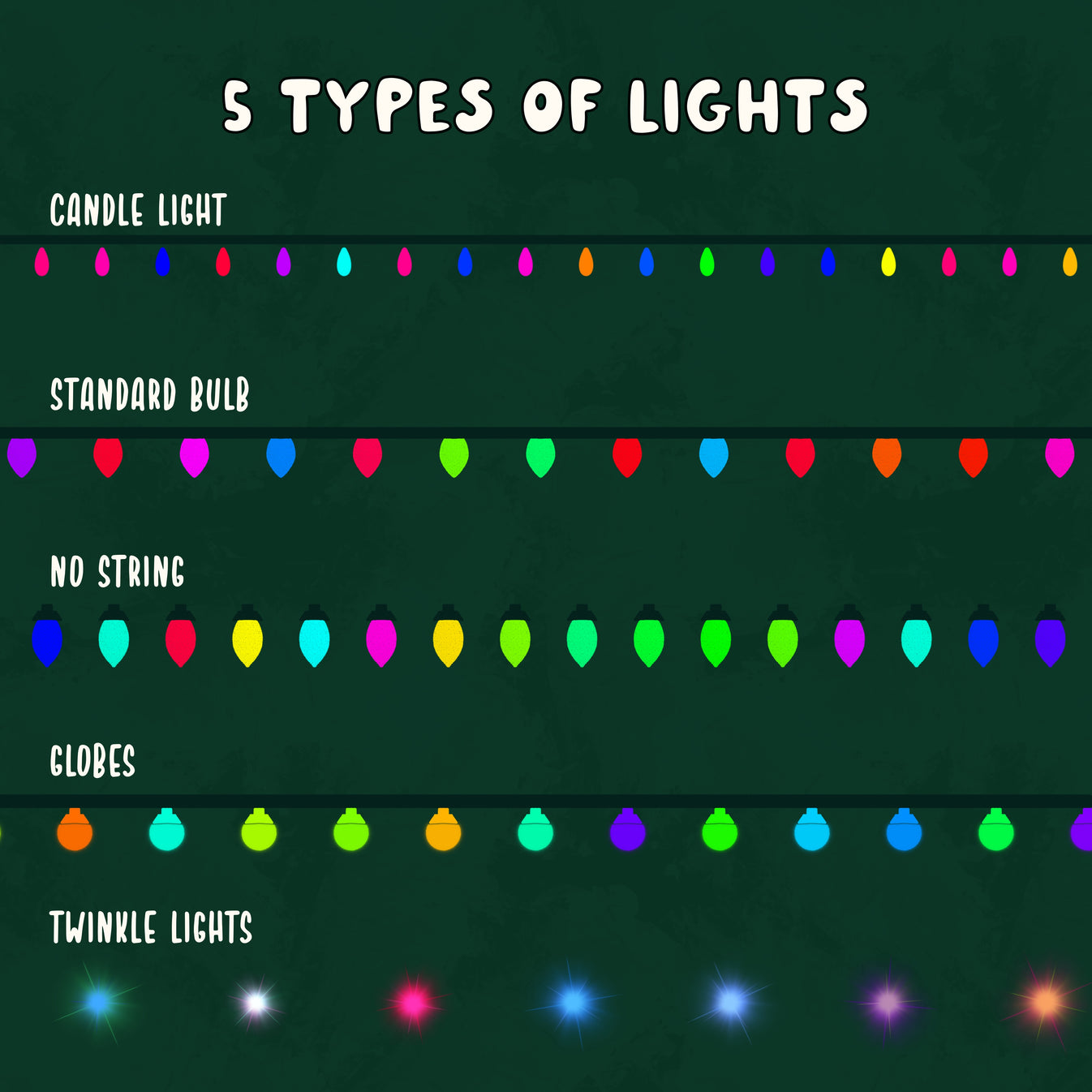 Christmas Lights Procreate Brush Set Jess Lynn