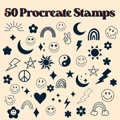 Retro Doodle Stamps