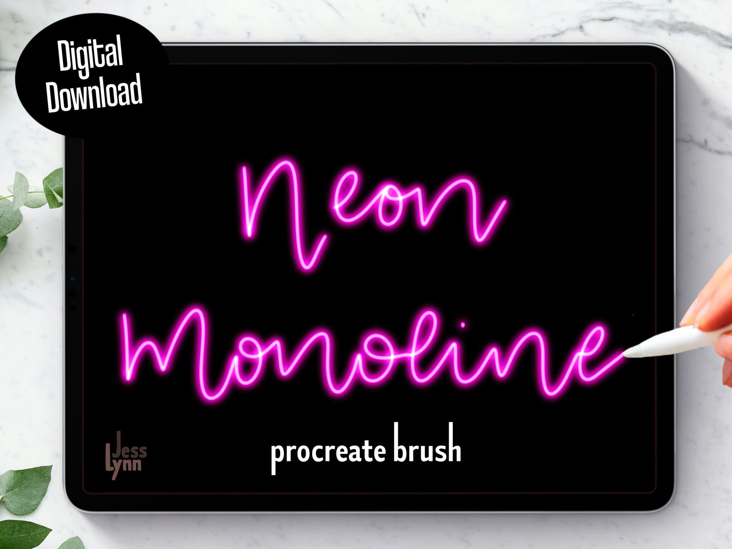 Neon Monoline Brush