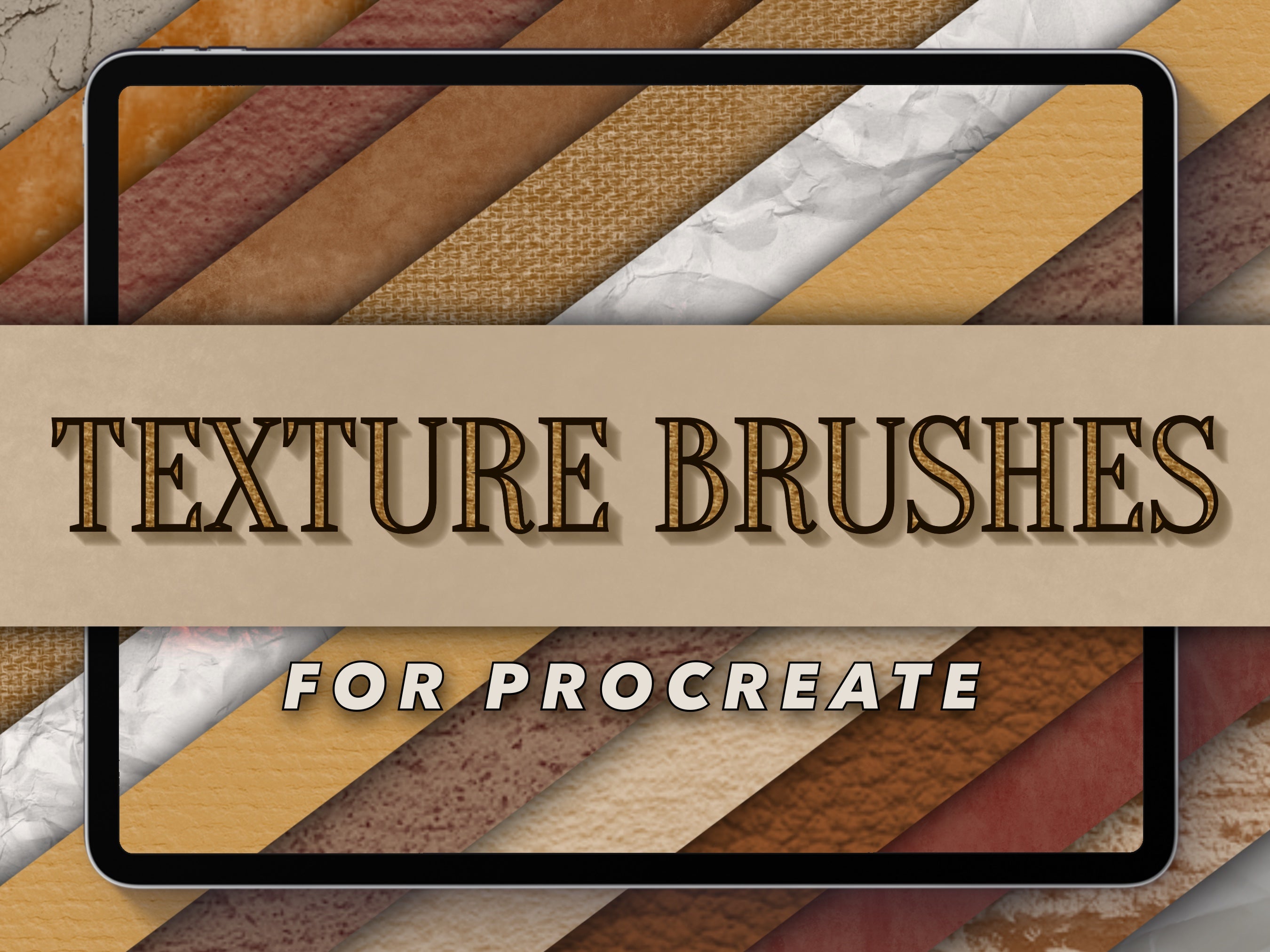 Texture Brush Set | Paper and Canvas Texture Brushes for Procreate ...