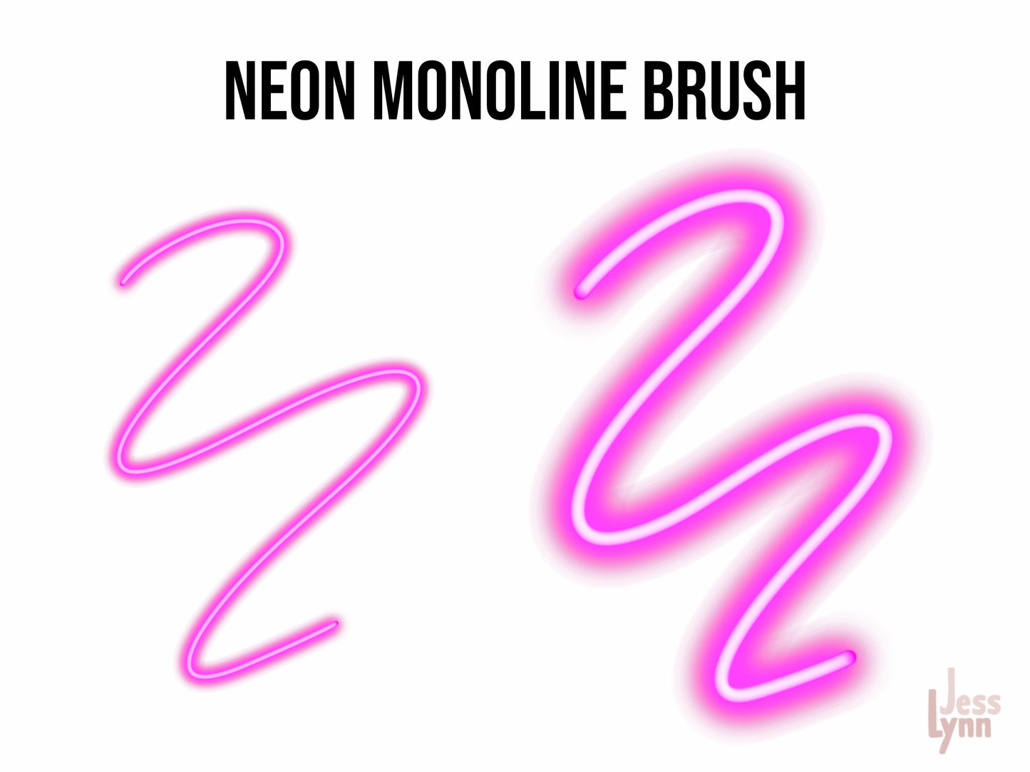 Neon Monoline Brush