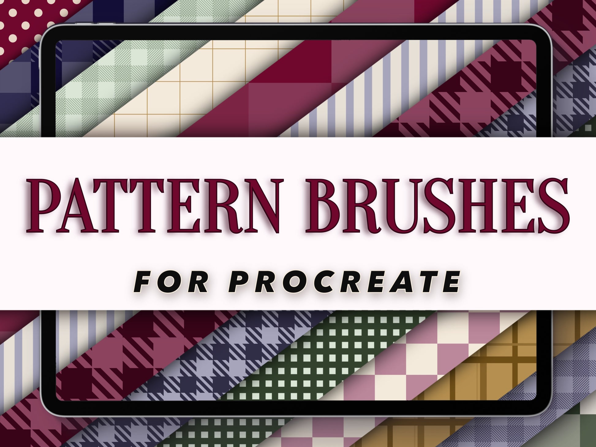 Texture and Pattern Brushes and Stamps for Procreate