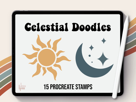 Celestial Doodle Stamps